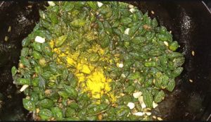 Karchikayi palya recipe